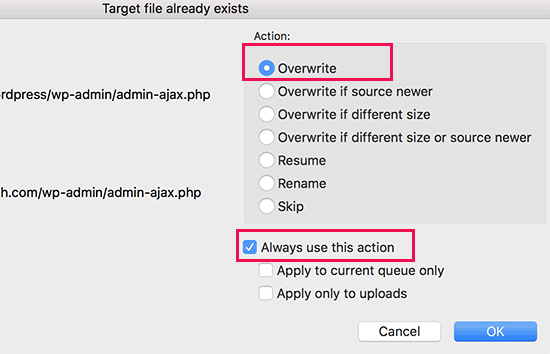 overwritefiles overwritefiles