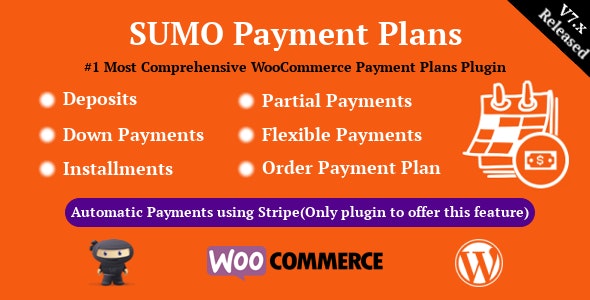 Sumo Payment Plans(v12.5)订金/预付款/分期付款WooCommerce插件 - 图片1 Sumo Payment Plans(v12.5)订金/预付款/分期付款WooCommerce插件 - 图片1