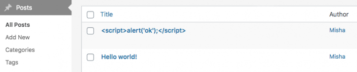 escaped-titles-in-wordpress-admin escaped-titles-in-wordpress-admin