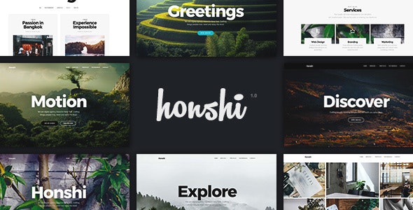 Honshi创意多用途作品集WordPress主题 Honshi创意多用途作品集WordPress主题