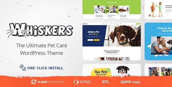Whiskers WordPress主题_宠物商店|兽医诊所网站模板 - 图片1 Whiskers WordPress主题_宠物商店|兽医诊所网站模板 - 图片1