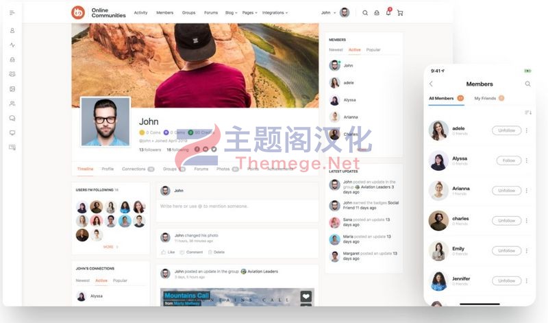 BuddyBoss Platform汉化版(V2.9.21) 论坛社区网站WordPress主题 - 图片1 BuddyBoss Platform汉化版(V2.9.21) 论坛社区网站WordPress主题 - 图片1