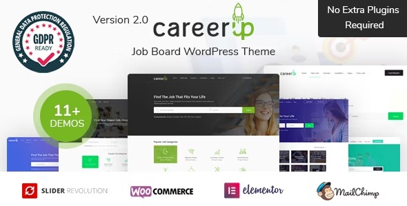 CareerUp(v2.3.48)求职招聘门户网站WordPress主题 - 图片1 CareerUp(v2.3.48)求职招聘门户网站WordPress主题 - 图片1