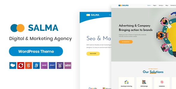 Salma(v1.0.1)市场营销SEO服务代理WordPress主题 Salma(v1.0.1)市场营销SEO服务代理WordPress主题