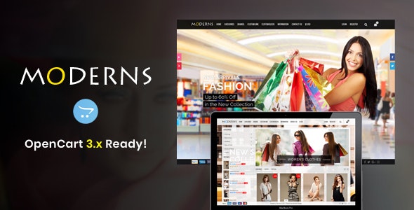 Moderns女装服饰在线商店OpenCart主题V3.3 Moderns女装服饰在线商店OpenCart主题V3.3