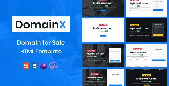 【DomainX v1.2】域名销售HTML模版 【DomainX v1.2】域名销售HTML模版