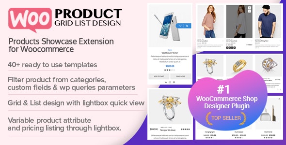 产品网格列表设计插件WOO Product Grid/List Design v1.0.6 - 图片1 产品网格列表设计插件WOO Product Grid/List Design v1.0.6 - 图片1