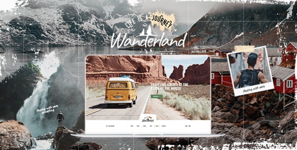 Wanderland冒险或旅游博客网站WordPress主题 - 图片1 Wanderland冒险或旅游博客网站WordPress主题 - 图片1
