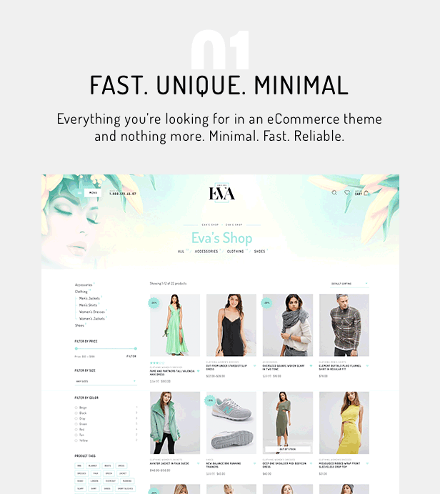Eva汉化版V1.9.9.91 简约时尚外贸服饰店WooCommerce主题 - 图片2 Eva汉化版V1.9.9.91 简约时尚外贸服饰店WooCommerce主题 - 图片2