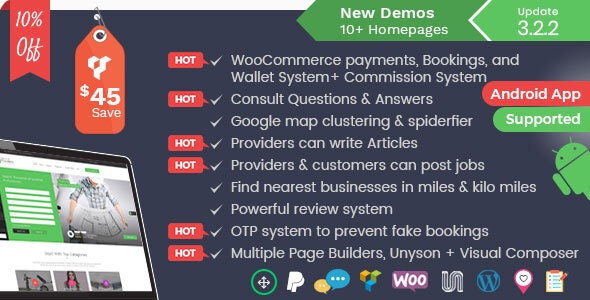 Listingo(v3.2.6)服务提供商和企业业务导航目录WordPress主题 Listingo(v3.2.6)服务提供商和企业业务导航目录WordPress主题