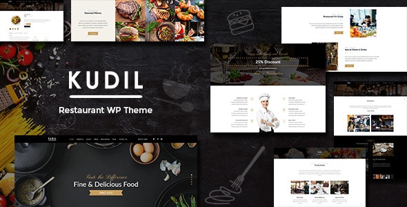 Kudil WordPress主题_餐厅咖啡厅比萨店酒吧网站 Kudil WordPress主题_餐厅咖啡厅比萨店酒吧网站