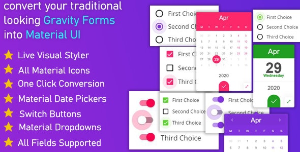 【Gravitizer v1.0.5 】Gravity Forms Material UI 样式定制插件 【Gravitizer v1.0.5 】Gravity Forms Material UI 样式定制插件