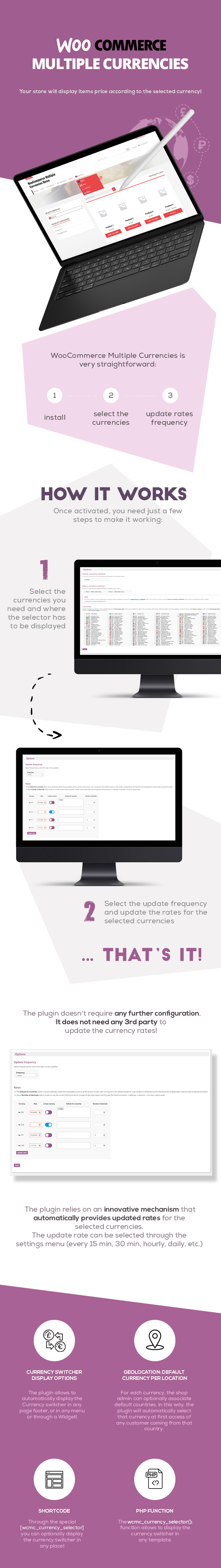 WooCommerce Multiple Currencies多货币支持插件V6.4.1 - 图片2 WooCommerce Multiple Currencies多货币支持插件V6.4.1 - 图片2