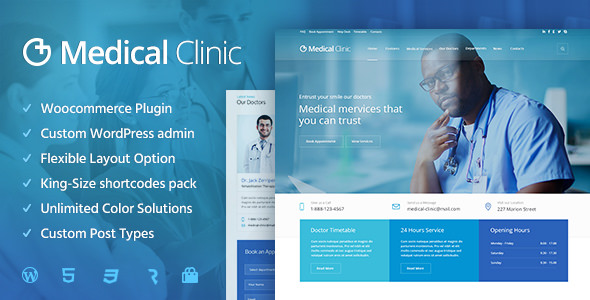Medical Clinic v1.4.2 | 医院诊所医疗保健网站WordPress主题 Medical Clinic v1.4.2 | 医院诊所医疗保健网站WordPress主题