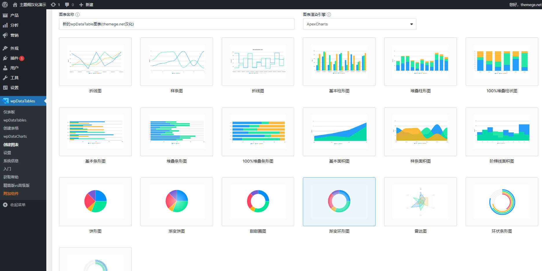 wpDataTables中文版_WordPress图表设计插件+组件包 - 图片6
