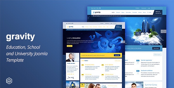 Joomla主题Gravity v2.7.1:教育机构网站Joomla模板 - 图片1 Joomla主题Gravity v2.7.1:教育机构网站Joomla模板 - 图片1