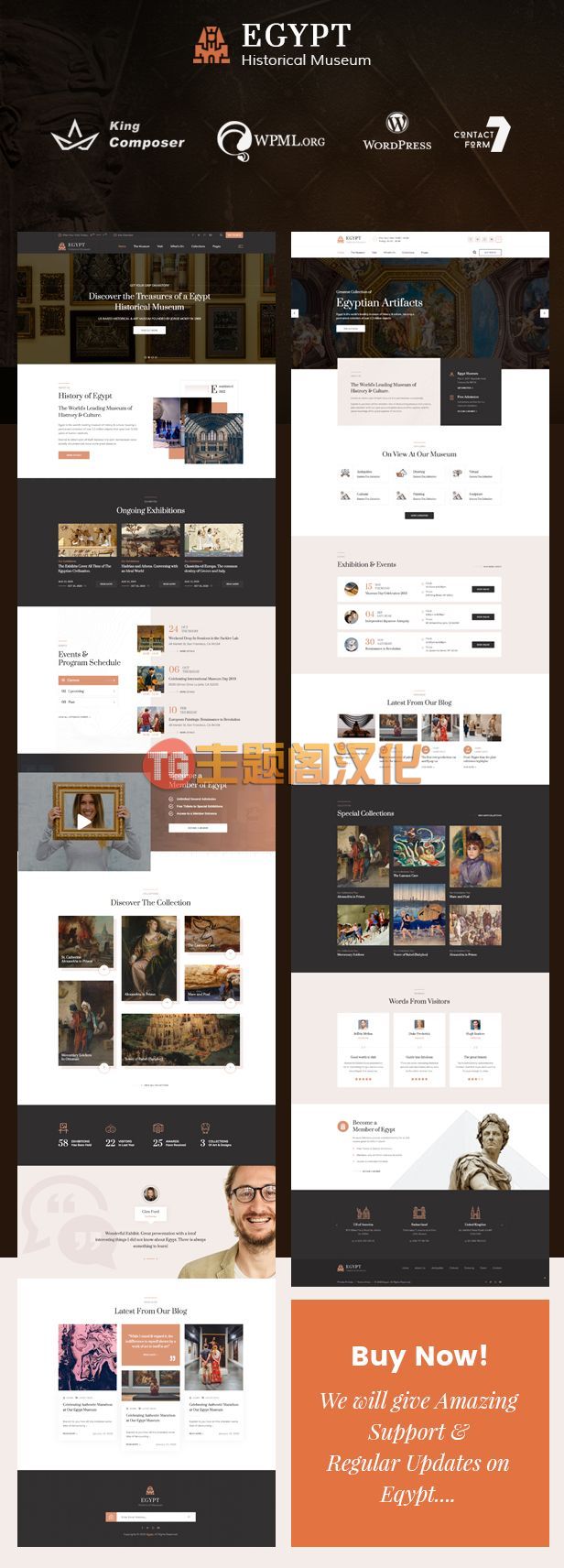 WordPress主题Egypt汉化版2.1_博物馆艺术馆和艺术作品文物展览网站 - 图片2 WordPress主题Egypt汉化版2.1_博物馆艺术馆和艺术作品文物展览网站 - 图片2