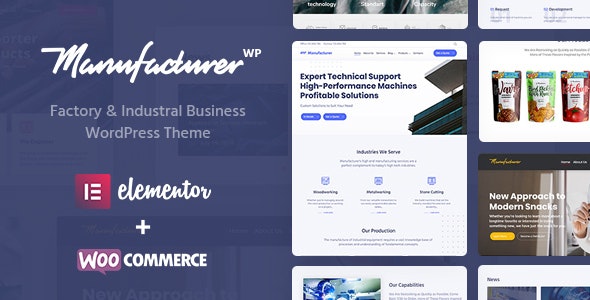 Manufacturer(v1.3.13)工厂制造业和工业网站WordPress主题 - 图片1 Manufacturer(v1.3.13)工厂制造业和工业网站WordPress主题 - 图片1