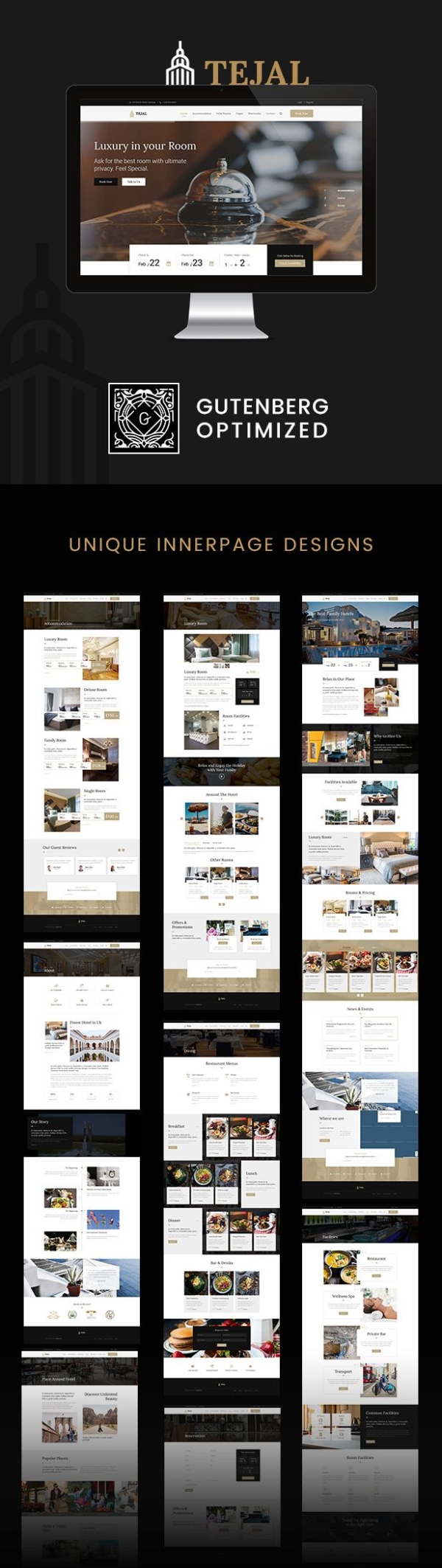 Tejal v3.1:专业酒店预订WordPress主题,助力酒店行业数字化转型 - 图片2 Tejal v3.1:专业酒店预订WordPress主题,助力酒店行业数字化转型 - 图片2