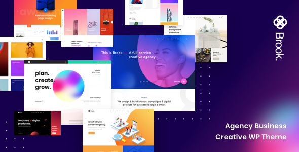Brook平面设计广告代理业务网站模板WordPress主题V2.8.9 - 图片1 Brook平面设计广告代理业务网站模板WordPress主题V2.8.9 - 图片1