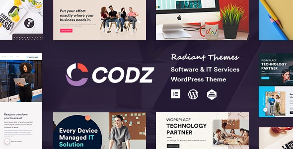 WordPress主题Codz响应式软件推荐和IT服务企业网站模板 WordPress主题Codz响应式软件推荐和IT服务企业网站模板