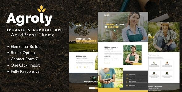 WordPress主题Agroly v1.0-有机和农业食品WordPress主题 WordPress主题Agroly v1.0-有机和农业食品WordPress主题