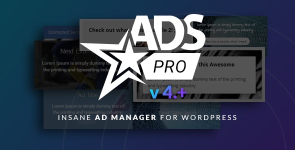 Ads Pro破解版v5.1.1_WordPress广告管理插件 - 图片1 Ads Pro破解版v5.1.1_WordPress广告管理插件 - 图片1