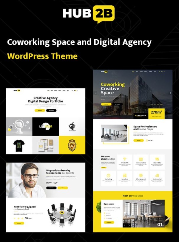 WordPress插件Hub2B 1.0.6 联合办公空间和数字代理网站模板 - 图片2 WordPress插件Hub2B 1.0.6 联合办公空间和数字代理网站模板 - 图片2