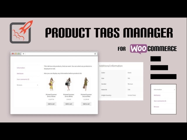 WooCommerce Product Tabs Manager产品选项卡管理器插件V3.0.2 WooCommerce Product Tabs Manager产品选项卡管理器插件V3.0.2