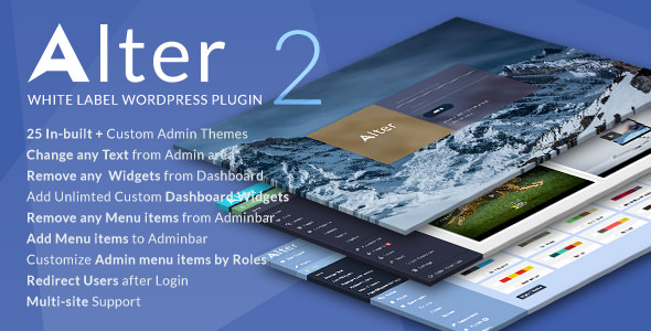 WpAlter(v2.4.1)Wordpress白标签插件 WpAlter(v2.4.1)Wordpress白标签插件