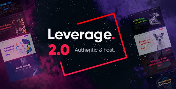 Leverage 2.3.0_多用途高转化率建站模板WordPress主题 Leverage 2.3.0_多用途高转化率建站模板WordPress主题