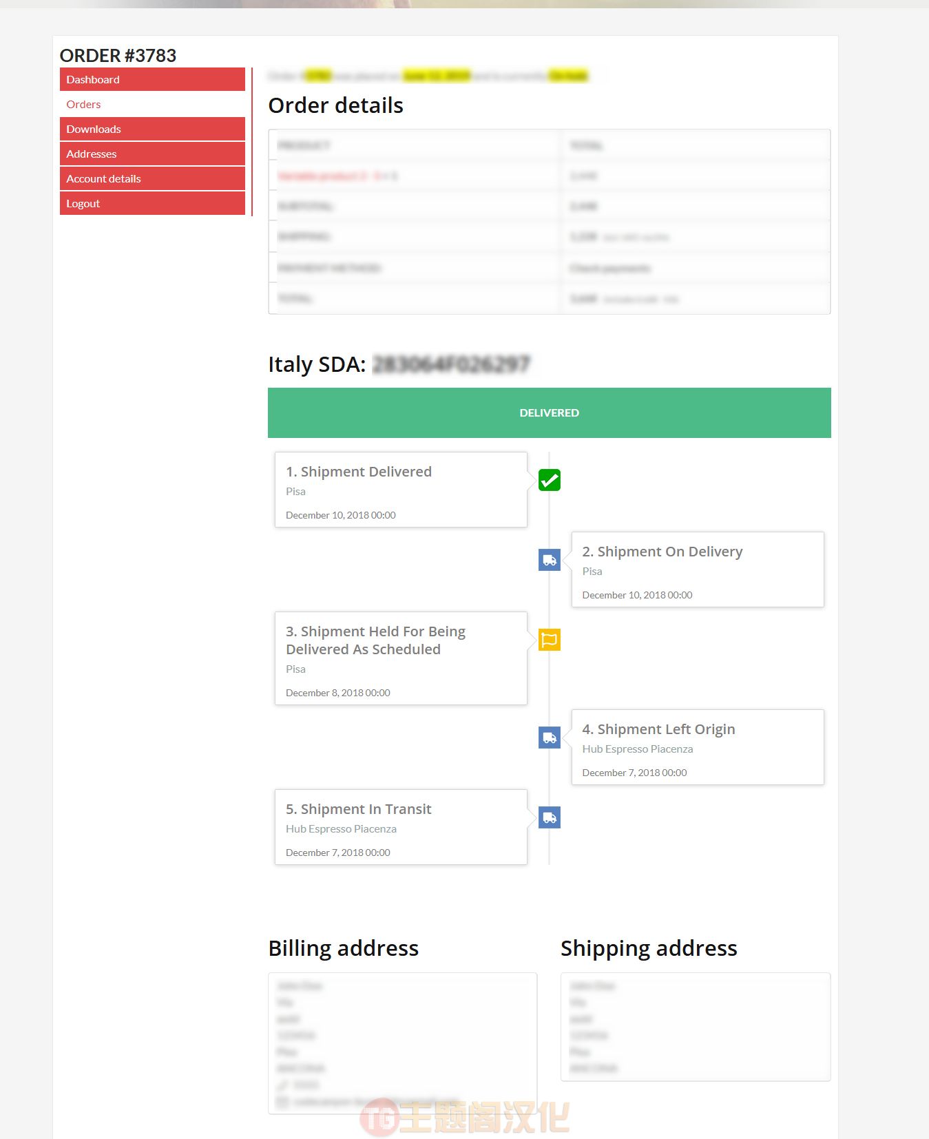 WCTM物流进度跟踪显示WooCommerce插件 - 图片2 WCTM物流进度跟踪显示WooCommerce插件 - 图片2