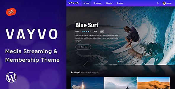 Vayvo(v6.8)在线影视付费订阅点播WordPress主题 带会员制 Vayvo(v6.8)在线影视付费订阅点播WordPress主题 带会员制