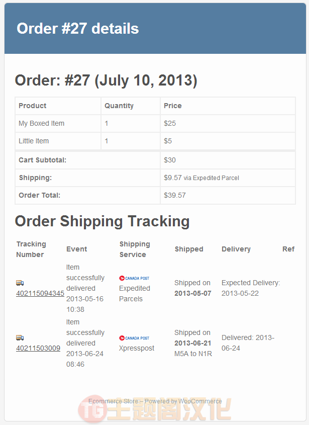 WooCommerce Canada Post加拿大邮政物流插件 - 图片5