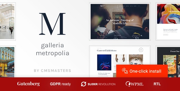 Galleria Metropolia美术馆和展览馆网站WordPress主题 Galleria Metropolia美术馆和展览馆网站WordPress主题
