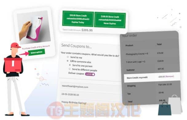 WooCommerce Smart Coupons汉化版(v9.55.1)智能优惠券生成器插件 - 图片10 WooCommerce Smart Coupons汉化版(v9.55.1)智能优惠券生成器插件 - 图片10