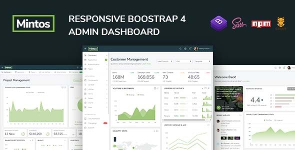 Mintos v1.14 - 响应式Bootstrap 4管理仪表板模板 2021年1月14日更新 Mintos v1.14 - 响应式Bootstrap 4管理仪表板模板 2021年1月14日更新