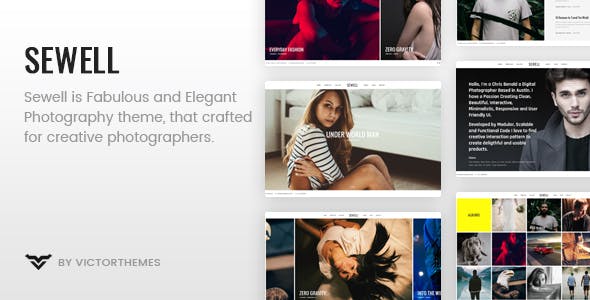 WordPress主题Sewell v1.8.1-摄影师摄影作品集展示WordPress主题 WordPress主题Sewell v1.8.1-摄影师摄影作品集展示WordPress主题