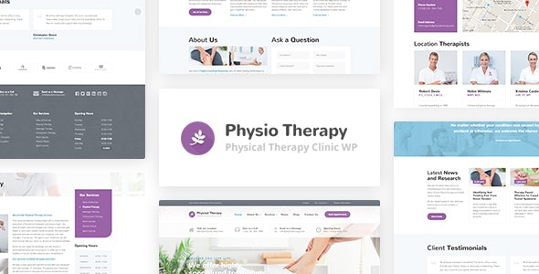 WordPress主题Physio物理治疗医疗诊所网站模板V3.3.4 WordPress主题Physio物理治疗医疗诊所网站模板V3.3.4