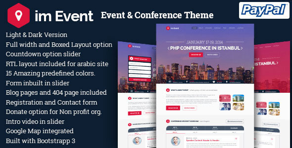 im Event(v3.4)博览会研讨会活动会议网站WordPress主题 im Event(v3.4)博览会研讨会活动会议网站WordPress主题
