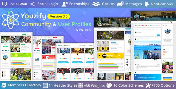 Youzify汉化版(v3.5.8)论坛社区用户中心WordPress插件 + 全套组件 - 图片1 Youzify汉化版(v3.5.8)论坛社区用户中心WordPress插件 + 全套组件 - 图片1