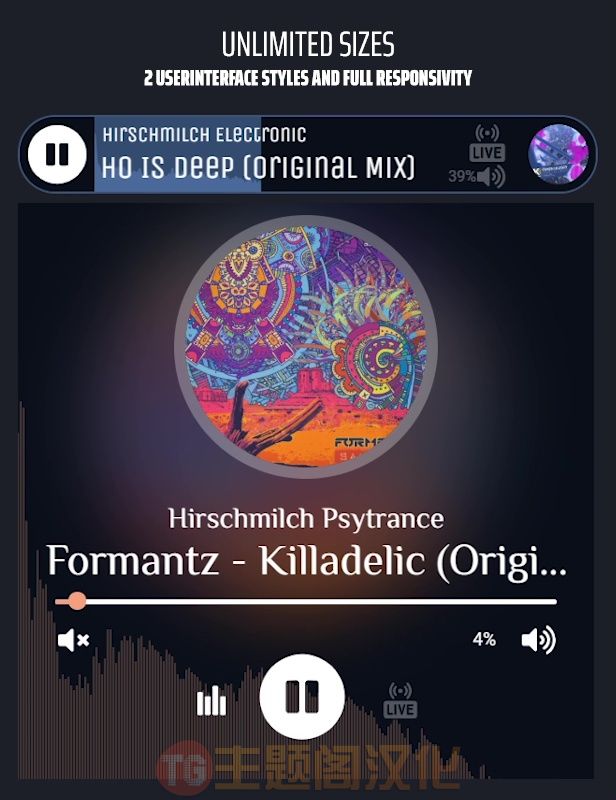 Luna Radio Player 6.24.1 HTML5实时电台播放器WordPress插件 - 图片2