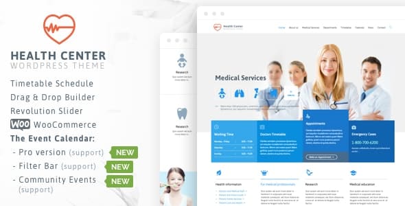 WordPress主题HealthCenter 27.1 医疗保健和医疗机构网站WP主题 WordPress主题HealthCenter 27.1 医疗保健和医疗机构网站WP主题
