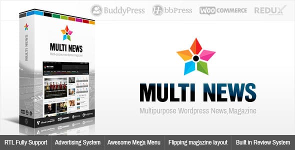 WordPress主题Multinews 2.8.0 响应式通用WordPress新闻杂志门户网站主题 WordPress主题Multinews 2.8.0 响应式通用WordPress新闻杂志门户网站主题