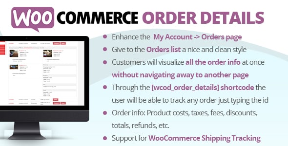 WooCommerce Order Details v3.2.1 订单详情页美化插件 WooCommerce Order Details v3.2.1 订单详情页美化插件