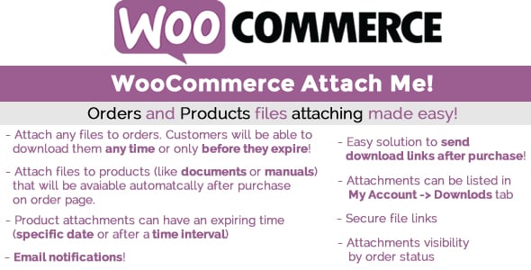 WooCommerce Attach Me(v26.9)订单追加文件图片视频等 WooCommerce Attach Me(v26.9)订单追加文件图片视频等
