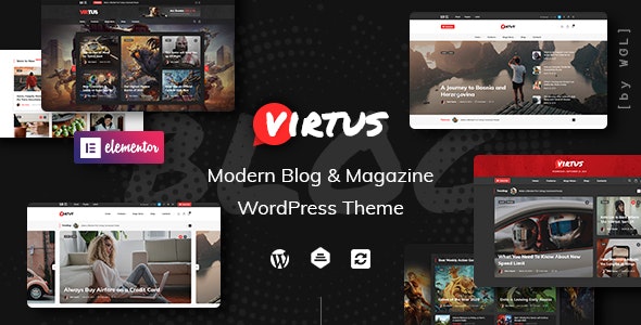 WordPress主题Virtus汉化版V1.2.4 现代博客新闻杂志网站模板 - 图片1 WordPress主题Virtus汉化版V1.2.4 现代博客新闻杂志网站模板 - 图片1
