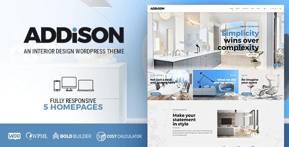 WordPress主题Addison汉化版_建筑公司&室内装修设计网站模板 - 图片1 WordPress主题Addison汉化版_建筑公司&室内装修设计网站模板 - 图片1