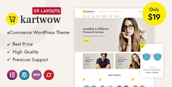 WordPress主题Kartwow v1.0:多用途购物商城网站WooCommerce主题 - 图片1 WordPress主题Kartwow v1.0:多用途购物商城网站WooCommerce主题 - 图片1