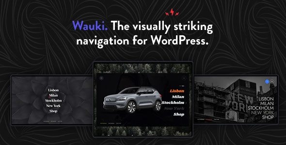 WordPress插件Wauki v1.1:全屏菜单构建器WordPress插件 WordPress插件Wauki v1.1:全屏菜单构建器WordPress插件